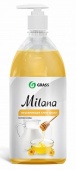 Жидкое крем-мыло "Milana" молоко и мед с дозатором (флакон 1000 мл) фото