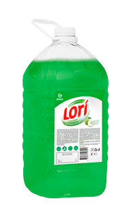 Средство для мытья посуды "LORI" light (зеленое яблоко) 5кг.