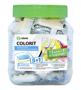 Таблетки для посудомоечной машины "Colorit" (18г.) (упаковка 35 шт)