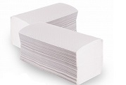Бумажные полотенца, V-сложения, 2 слоя, белые, 200 л. фото