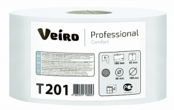 Туалетная бумага в средних рулонах Veiro Professional Comfort Т201 фото