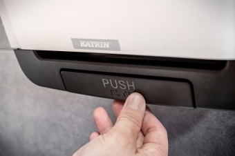 Диспенсер для рулонных полотенец Katrin Inclusive System Towel Dispenser - White 90045 фото