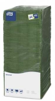 Tork салфетки 25х25 темно-зеленые фото