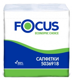Столовые бумажные салфетки Focus Ecomic,1 слой фото
