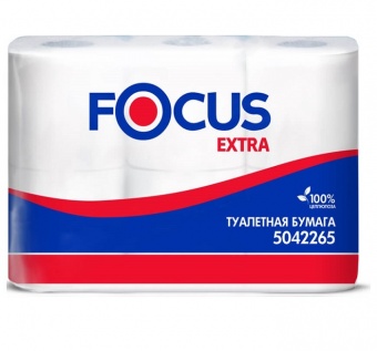 Туалетная бумага FOCUS Extra 400, 2 слоя фото