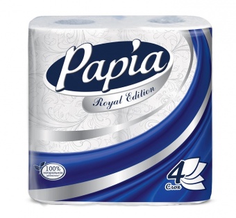 Туалетная бумага Papia Royal Edition, 4 слоя фото