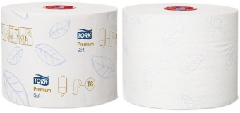 Tork туалетная бумага Mid-size в миди-рулонах мягкая фото