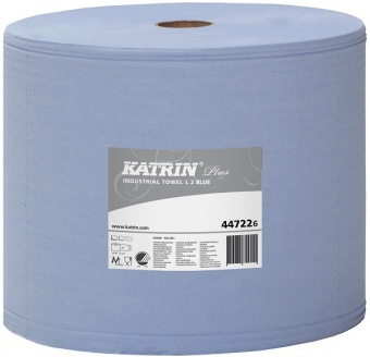Протирочные материалы в рулонах Katrin Plus Industrial Towel L2 Blue 447226 фото