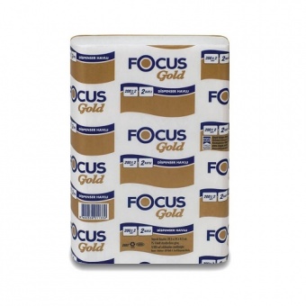 Бумажные полотенца FOCUS Gold Z-сложения, 2 слоя фото